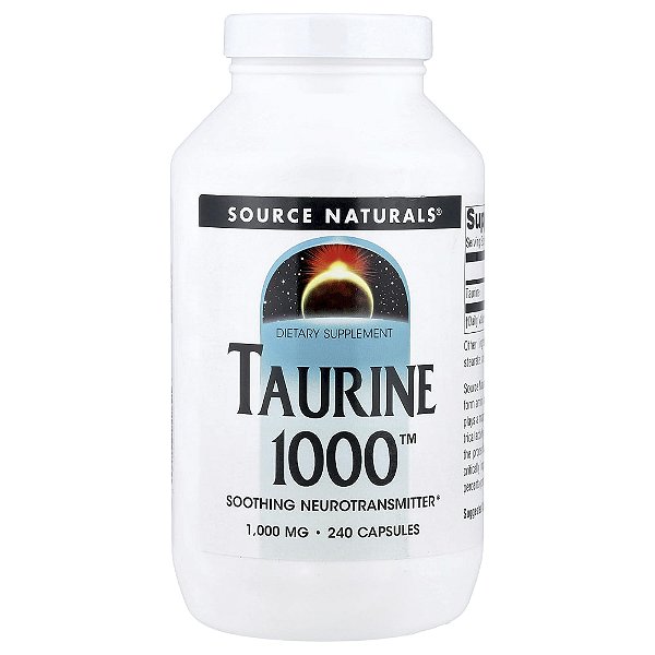 Taurina 1.000 mg 240 Cápsulas - Source Naturals