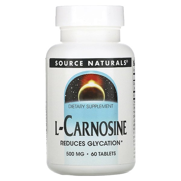 L-Carnosina 500 mg 60 Tabletes - Source Naturals