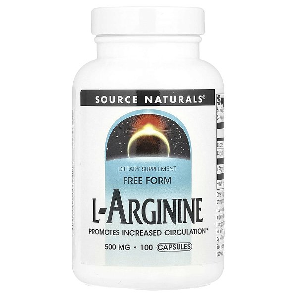L-Arginina 100 Cápsulas - Source Naturals