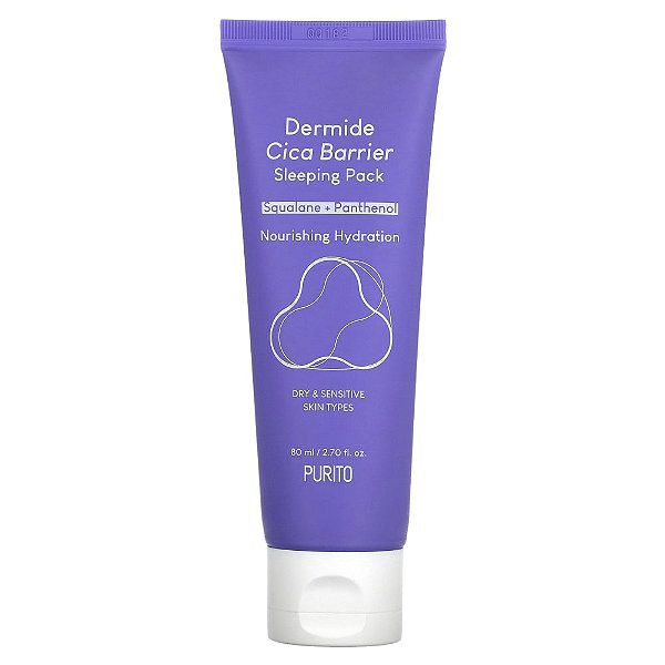 Máscara Noturna Dermide Cica Barrier Sleeping Pack 80 ml - Purito