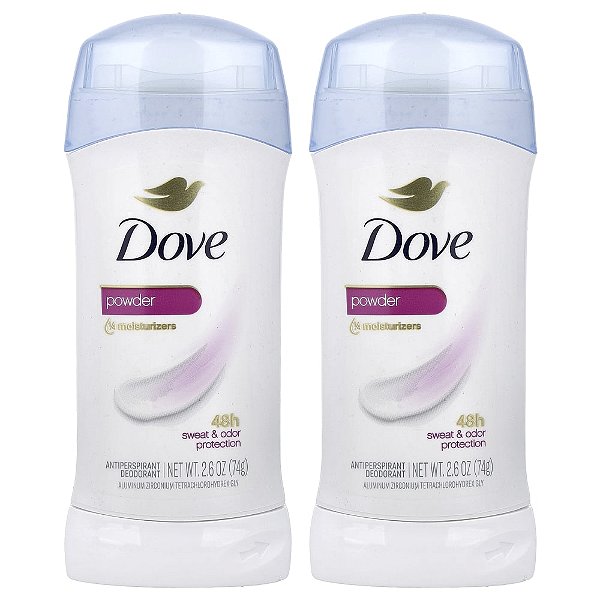 Desodorante Antitranspirante Powder 2 Unidades de 74 g - Dove