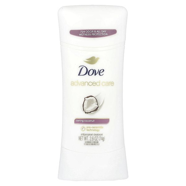 Desodorante Antitranspirante Advanced Care Caring Coconut 74 g - Dove
