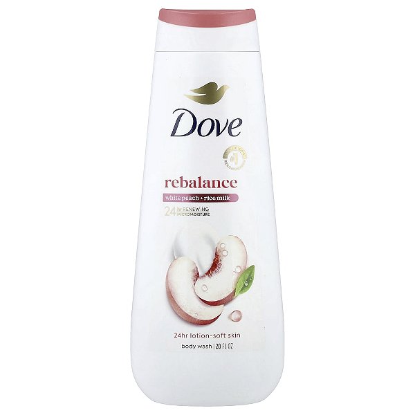 Sabonete Líquido Pêssego Branco e Leite de Arroz 591 ml - Dove