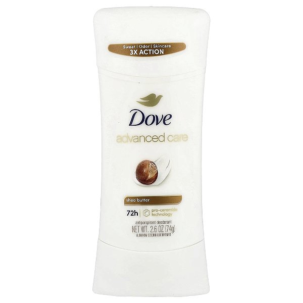 Desodorante Antitranspirante Advanced Care Manteiga de Karité 74 g - Dove