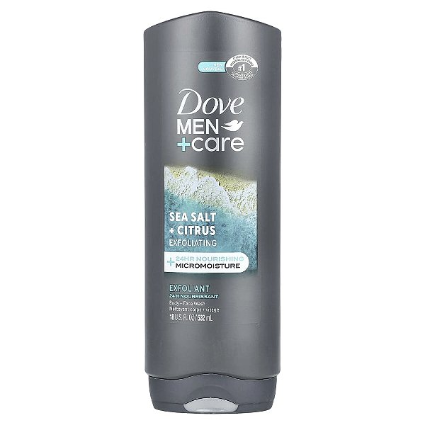 Sabonete Líquido Corpo e Rosto Men+Care Sal Marinho e Cítricos 532 ml - Dove