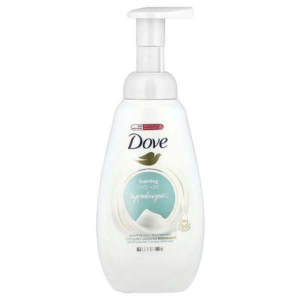Sabonete Líquido em Espuma Pele Sensível Hipoalergênico 400 ml - Dove