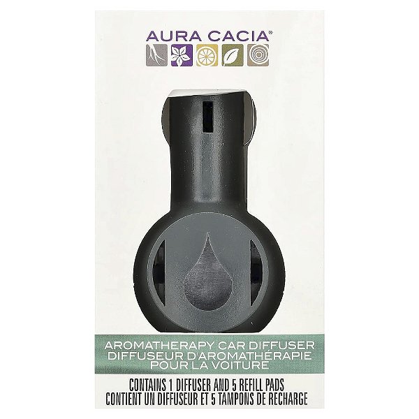 Difusor de Óleo Essencial para Carro Aromaterapêutico 1 Unidade - Aura Cacia