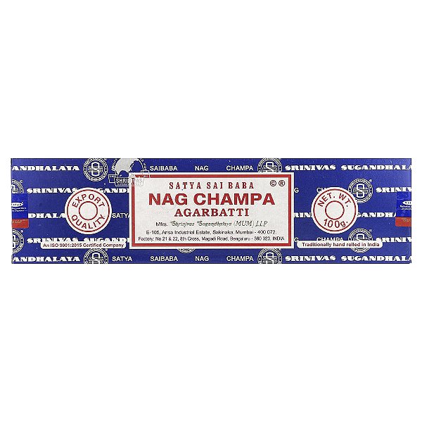 Incenso Nag Champa Agarbatti 100 g - Sai Baba