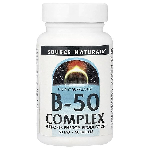 Complexo B-50 50 Comprimidos - Source Naturals