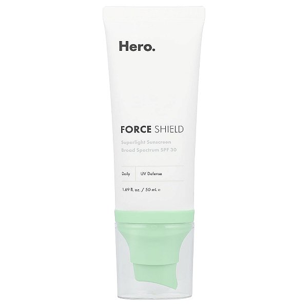Protetor Solar Facial Force Shield Superlight Sunscreen FPS 30 50 ml - Hero Cosmetics