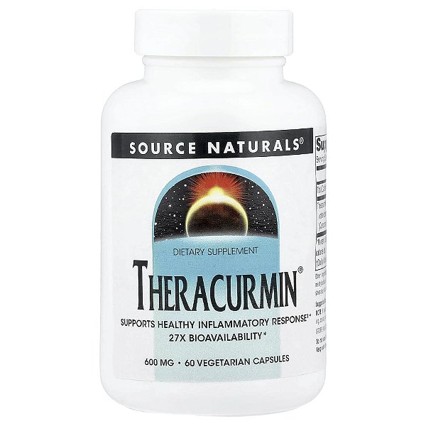 Curcumina Theracurmin 600 mg 60 Cápsulas Veganas - Source Naturals