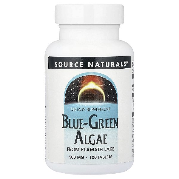 Algas Verde-Azuladas Blue Green Algae 500 mg 100 Comprimidos - Source Naturals