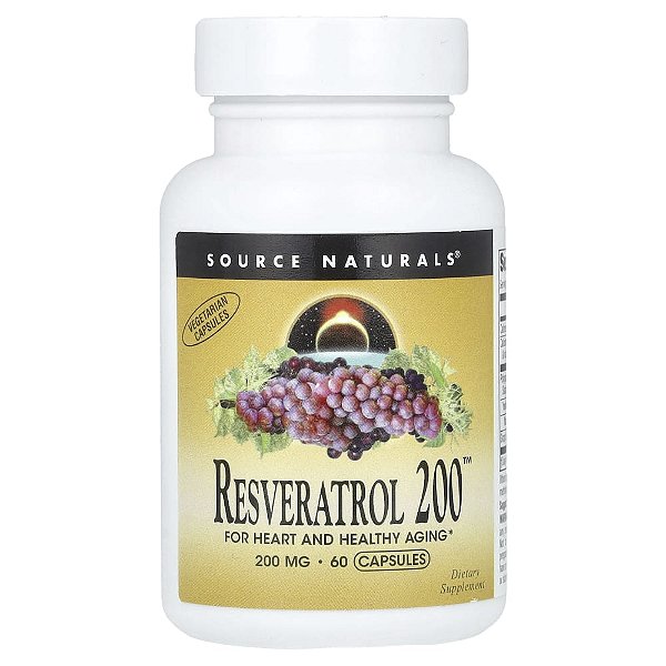 Resveratrol 200 mg 60 Cápsulas - Source Naturals