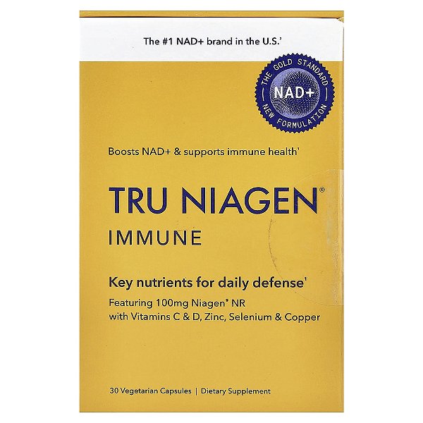 Nicotinamida Ribosídeo Immune Imunidade 30 Cápsulas Veganas - True Niagen