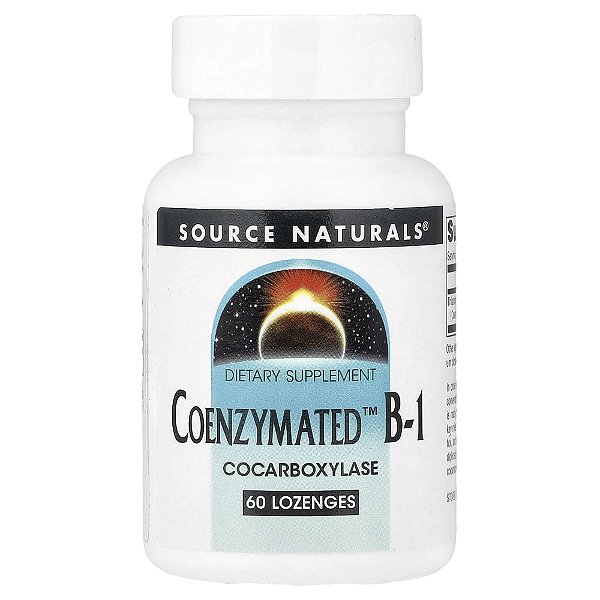 Vitamina B1 Coenzimada 13 mg 60 Pastilhas - Source Naturals