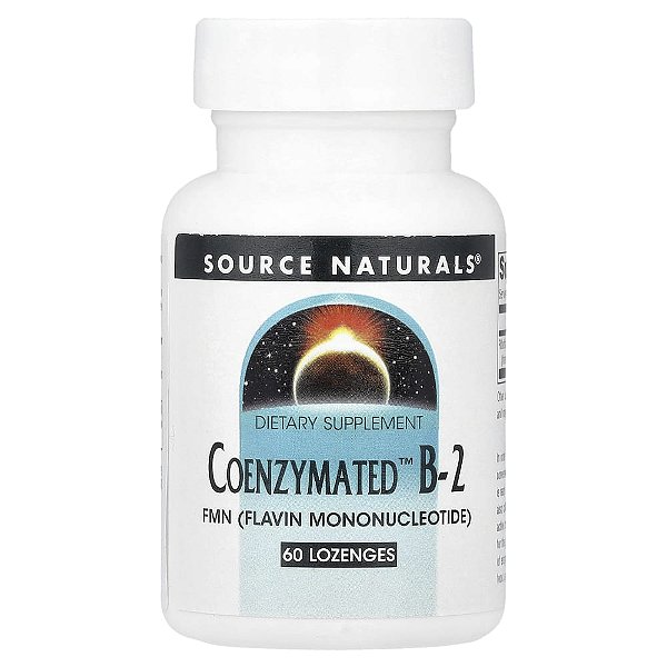 Vitamina B2 Coenzimada 18 mg 60 Pastilhas - Source Naturals