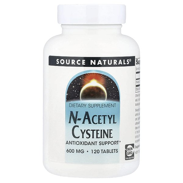 N-Acetil L-Cisteína NAC 600 mg 120 Comprimidos - Source Naturals