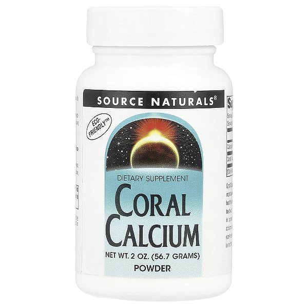 Cálcio de Coral em Pó 57 g - Source Naturals