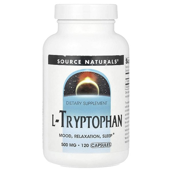 L-Triptofano 500 mg 120 Cápsulas - Source Naturals