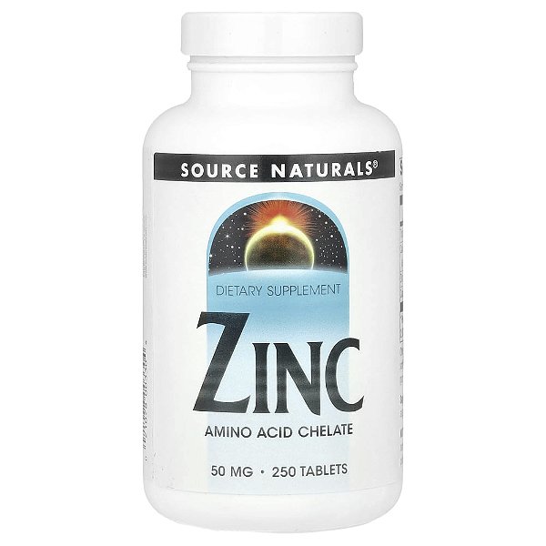 Zinco 50 mg 250 Comprimidos - Source Naturals