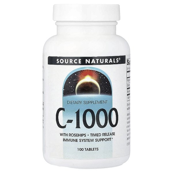 Vitamina C-1000 1000 mg 100 Comprimidos - Source Naturals