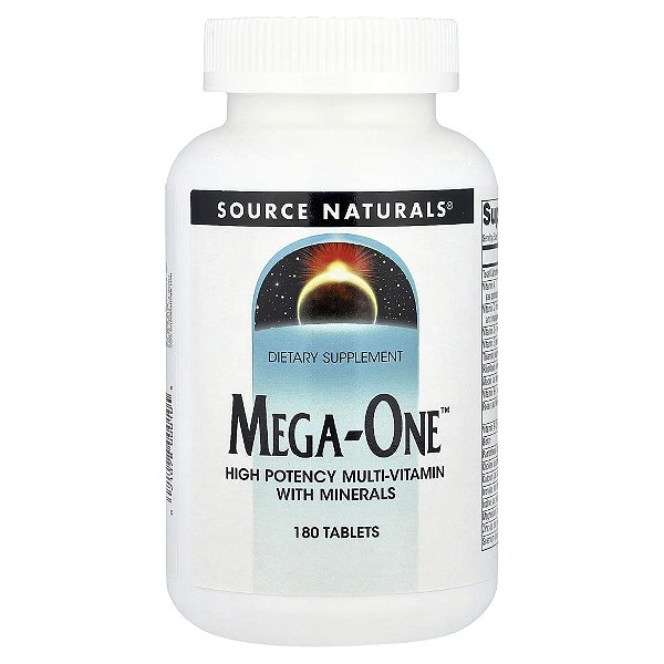 Multivitamínico Mega-One Alta Potência 180 Comprimidos - Source Naturals