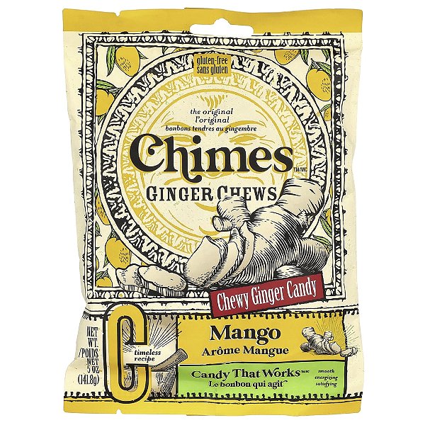 Balas Mastigáveis de Gengibre Manga 142 g - Chimes