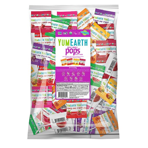 Pops Orgânicos Vitamina C Sortidos 1588 g - YumEarth