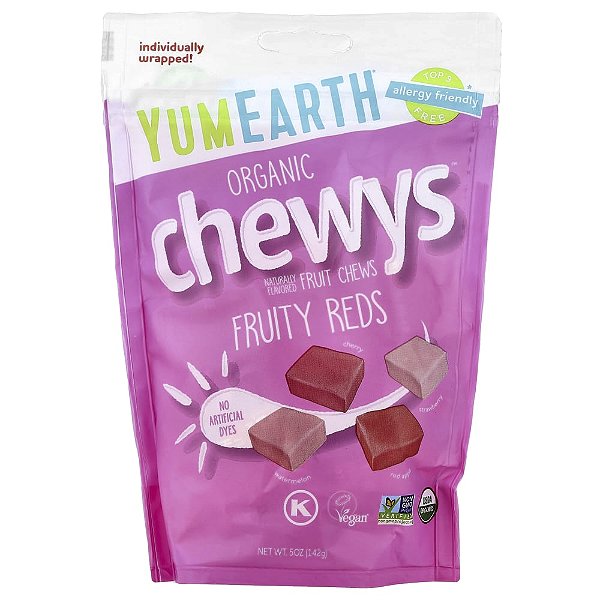 Chewys Orgânicos Frutas Vermelhas 142 g - YumEarth