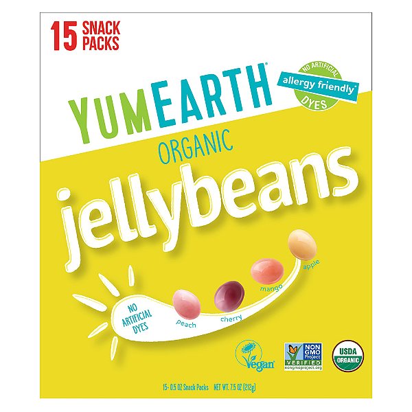 Jujubas Orgânicas 15 Pacotes 14 g Cada - YumEarth
