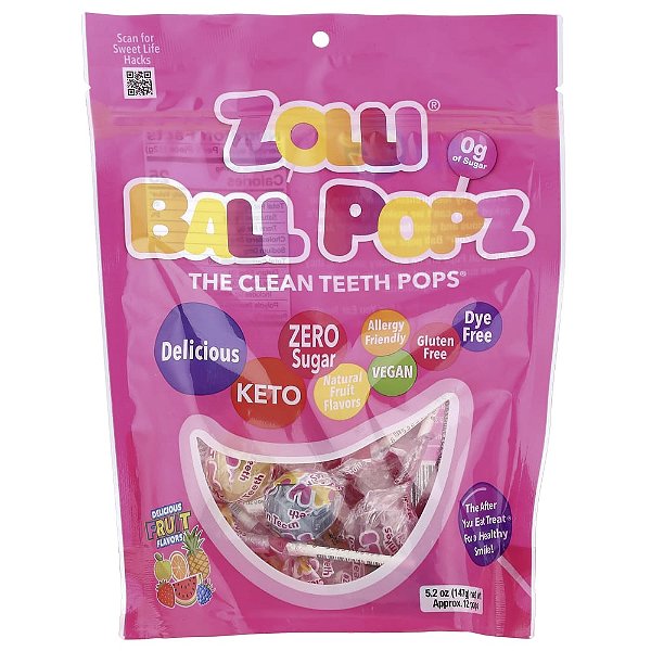 Zolli Ball Popz Frutas 147 g (147 g) - Zollipops