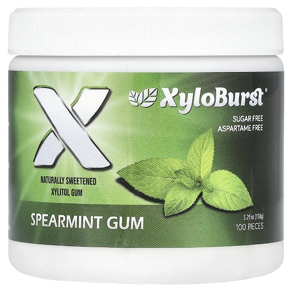 Goma de Xilitol Hortelã 100 Unidades 150 g - Xyloburst