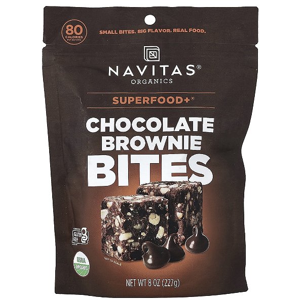 Superfood Bites de Brownie de Chocolate 227 g - Navitas Organics
