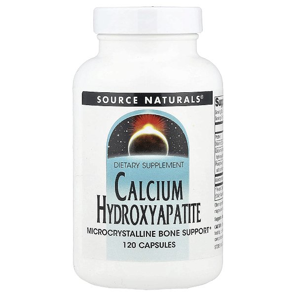 Hidroxiapatita de Cálcio 120 Cápsulas - Source Naturals