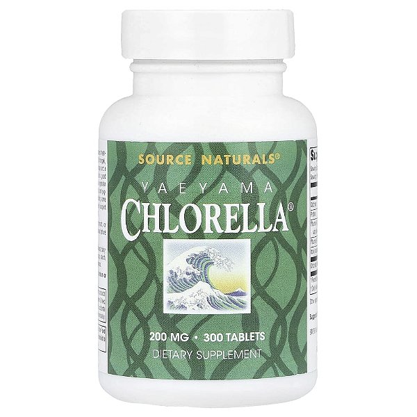 Clorela Yaeyama Chlorella 300 Comprimidos - Source Naturals