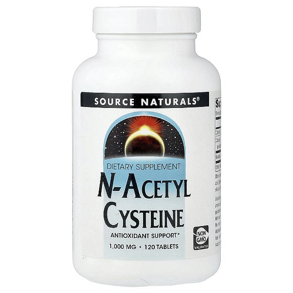 N-Acetil L-Cisteína NAC 1000 mg 120 Comprimidos - Source Naturals