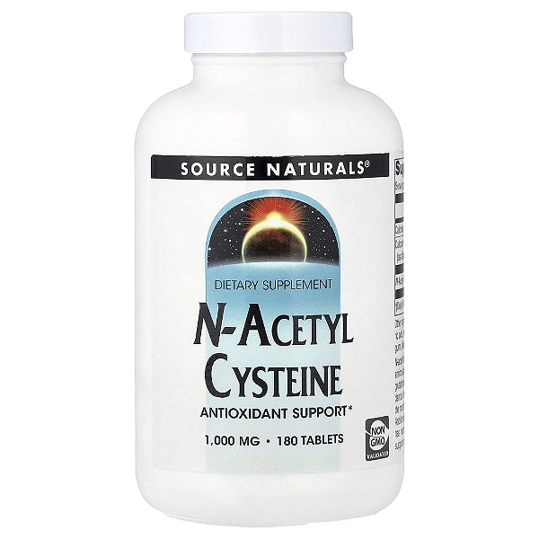 N-Acetil L-Cisteína NAC 1000 mg 180 Comprimidos - Source Naturals