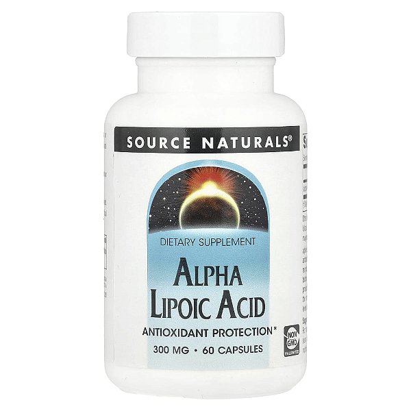 Ácido Alfa-Lipóico 300 mg 60 Cápsulas - Source Naturals