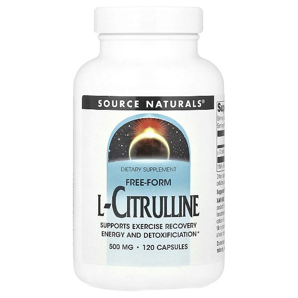 L-Citrulina 500 mg 120 Cápsulas - Source Naturals