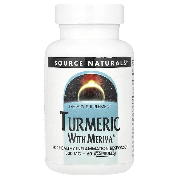 Cúrcuma Curcumin com Meriva 500 mg 60 Cápsulas - Source Naturals