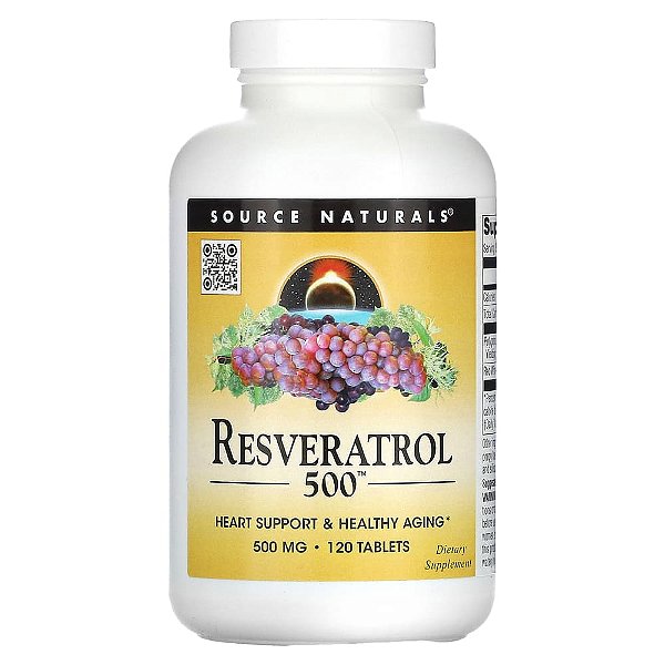 Resveratrol 500 mg 120 Comprimidos - Source Naturals