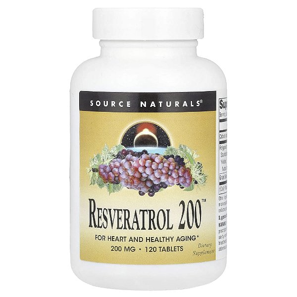 Resveratrol 200 mg 120 Comprimidos - Source Naturals