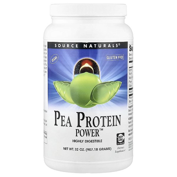 Pea Protein Power Proteína de Ervilha em Pó 907 g - Source Naturals