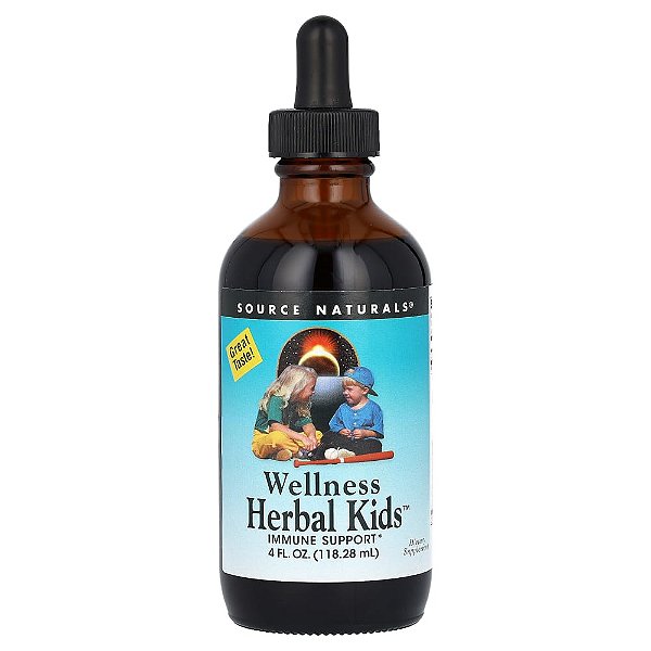 Wellness Herbal Kids Suporte Imunológico Infantil Líquido 118 ml - Source Naturals