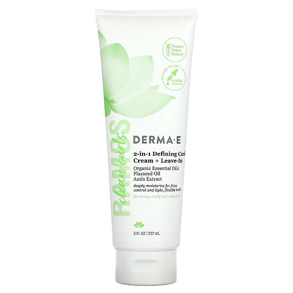 Clean Curls Creme Definidor 2 em 1 + Leave-In 237 ml - DERMA E