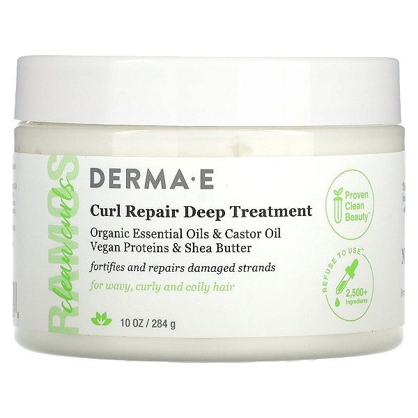 Clean Curls Tratamento Profundo para Reparo de Cachos 284 g - DERMA E
