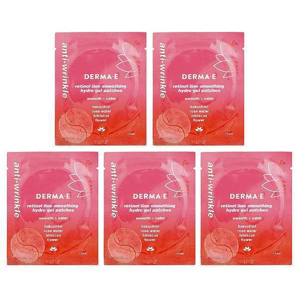 Adesivos de Hidrogel Suavizantes para Linha de Retinol Para Todos os Tipos de Pele Pacote com 5 - DERMA E