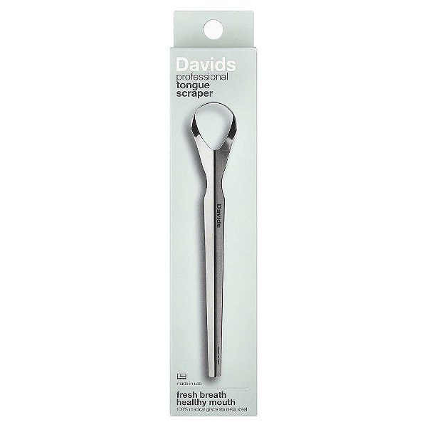 Raspador de Língua Profissional em Aço Inox 1 Unidade - Davids