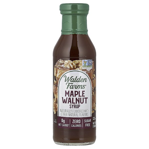 Xarope de Bordo com Nozes Maple Walnut Zero Calorias 355 ml - Walden Farms