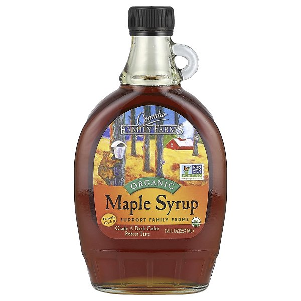 Xarope de Bordo Orgânico Puro Maple Syrup 354 ml - Coombs Family Farms